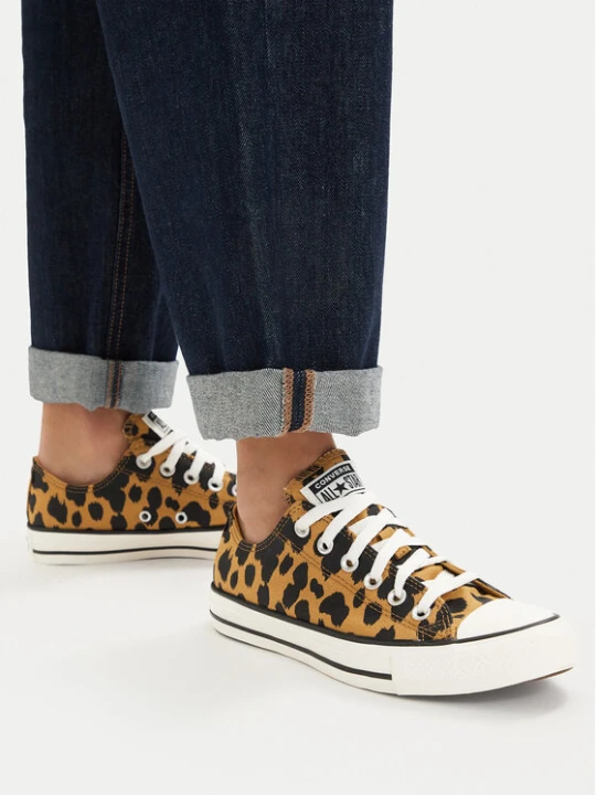 Zdjęcie produktu Trampki Converse Chuck Taylor All Star Cow Print A17920C Pomarańczowy Brązowy