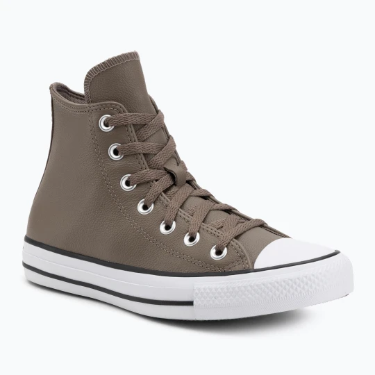 Zdjęcie produktu Trampki Converse Chuck Taylor All Star Faux Leather Hi classic taupe / dark matter Brązowy