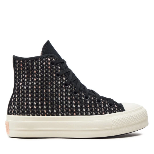 Zdjęcie produktu Trampki Converse Chuck Taylor All Star Lift Platform Crochet A09829C Czarny