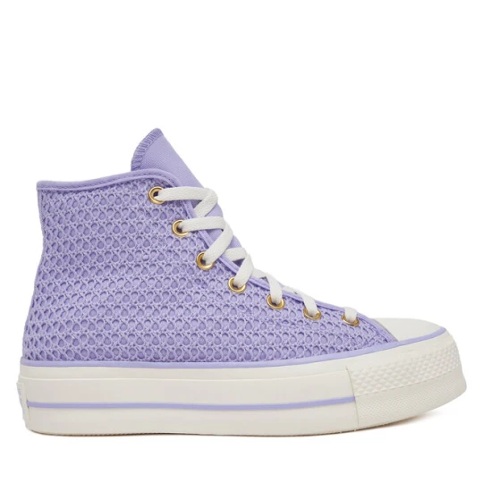 Zdjęcie produktu Trampki Converse Chuck Taylor All Star Lift Platform Knit Kadın Mor A13644C Fioletowy