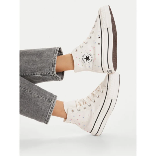 Zdjęcie produktu Trampki Converse Chuck Taylor All Star Lift Platform Mini Studs A19140C Écru Kremowy