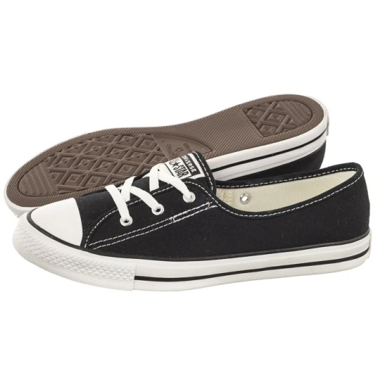 Zdjęcie produktu Trampki CT All Star Ballet Lace Slip Black / White / Black 566775C (CO467-b) Converse