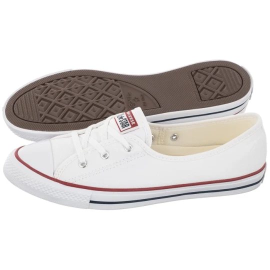 Zdjęcie produktu Trampki CT All Star Ballet Lace Slip White / Garnet / Navy 566774C (CO467-a) Converse