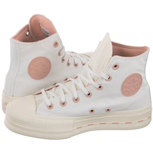 Zdjęcie produktu Trampki CT All Star Lift Hi White / Egret / Pink Clay 572709C (CO531-a) Converse