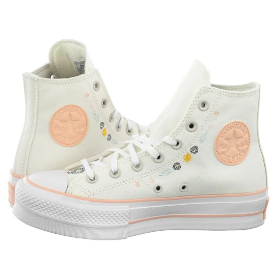 Zdjęcie produktu Trampki CTAS Lift Hi Egret / Cheeky Coral / White A03516C (CO608-a) Converse