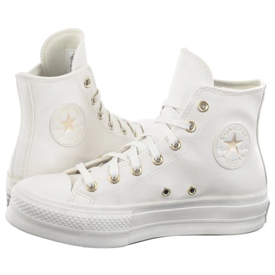 Zdjęcie produktu Trampki CTAS Lift Hi Vintage White / Egret / Gold A03719C (CO664-a) Converse