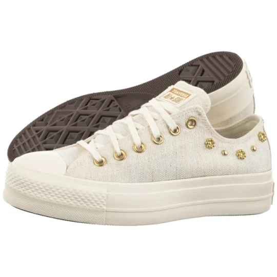 Zdjęcie produktu Trampki CTAS Lift OX Egret / Egret / Gold A17597C (CO842-a) Converse
