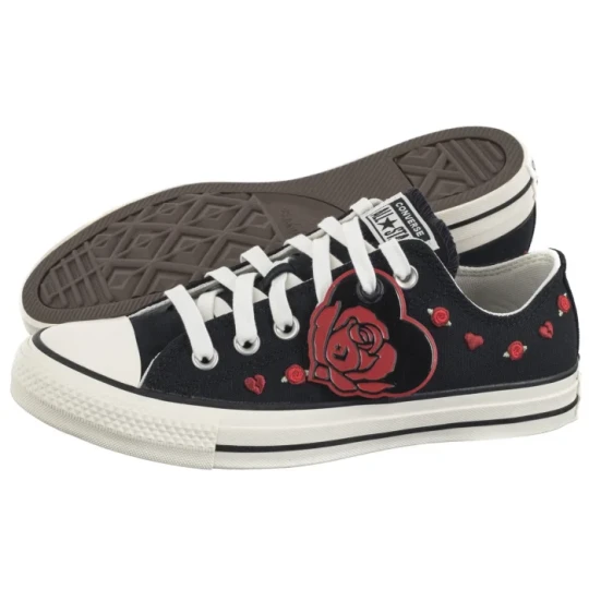 Zdjęcie produktu Trampki CTAS Ox Black / Red / Egret A13651C (CO748-a) Converse