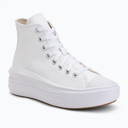 Zdjęcie produktu Trampki damskie Converse Chuck Taylor All Star Move Platform Leather white