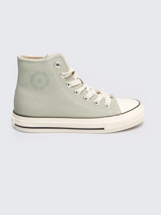 Zdjęcie produktu trampki damskie wysokie pistacjowe rr274643 300 Big Star ZIELONY