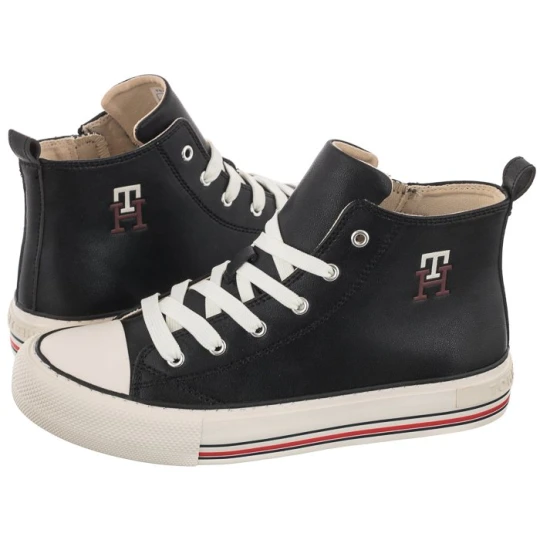 Zdjęcie produktu Trampki High Top Lace-Up Sneaker Black T3A9-32288-1355 999 (TH530-a) Tommy Hilfiger