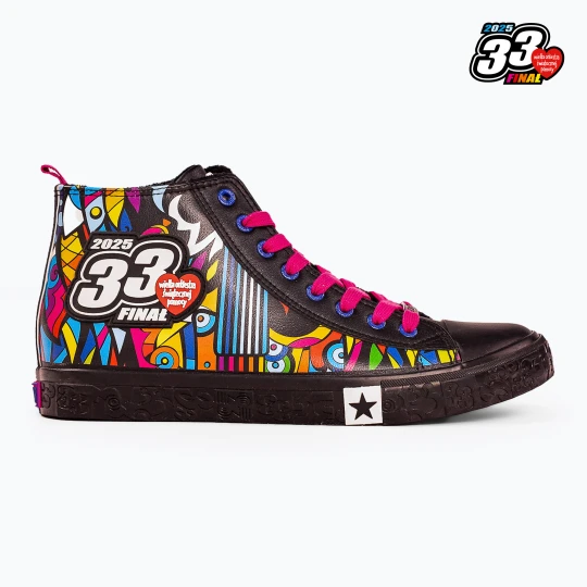 Zdjęcie produktu Trampki męskie oficjalne WOŚP BIG STAR RR174653 czarny / multikolor