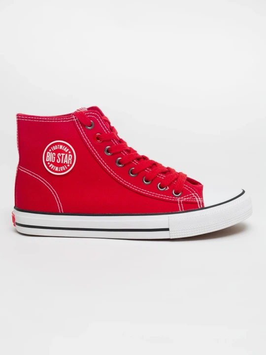 Zdjęcie produktu trampki męskie wysokie czerwone jj174607 603 Big Star