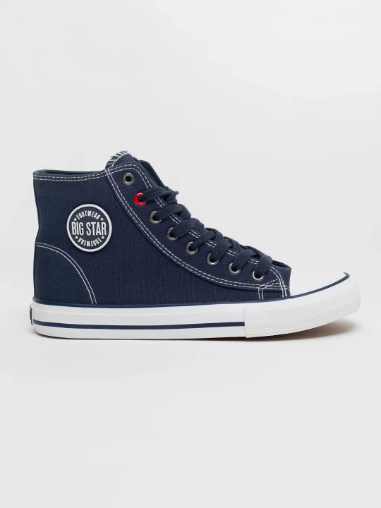 Zdjęcie produktu trampki męskie wysokie granatowe jj174608 403 Big Star