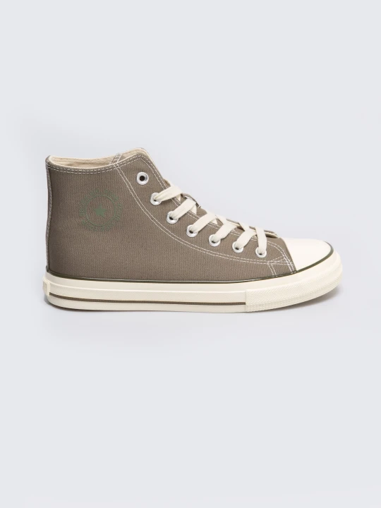 Zdjęcie produktu trampki męskie wysokie khaki rr174618 303 Big Star ZIELONY