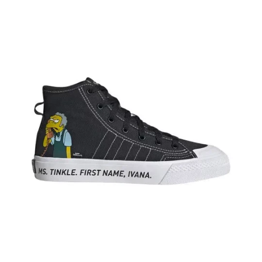 Zdjęcie produktu Trampki Nizza Hi RF Jr Adidas Czarny