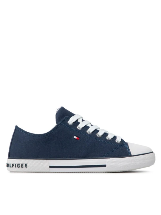 Zdjęcie produktu Trampki Tommy Hilfiger Low Cut Lace-Up Sneaker T3X4-32207-0890 S Granatowy