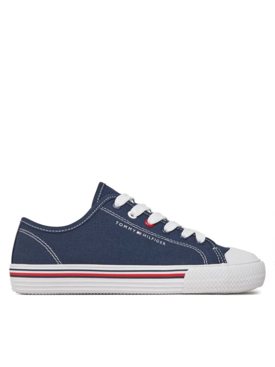 Zdjęcie produktu Trampki Tommy Hilfiger Low Cut Lace Up Sneaker T3X9-33324-0890 S Granatowy