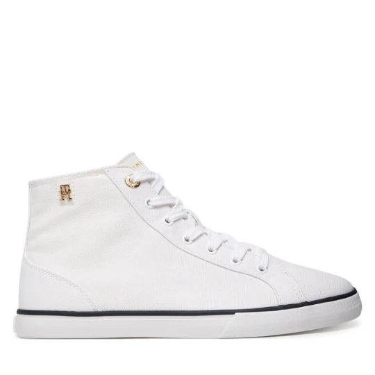 Zdjęcie produktu Trampki Tommy Hilfiger Th Chic Low Profile Mid Cut FW0FW09356 Biały