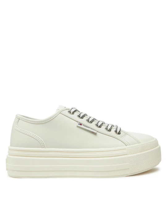 Zdjęcie produktu Trampki Tommy Jeans Foxing EN0EN02714 Écru Kremowy