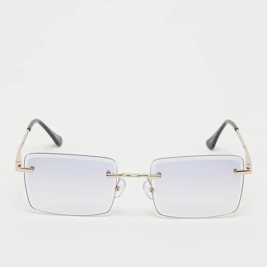 Zdjęcie produktu Transparente Rahmenlose Sonnenbrille - gold, violett Lusion