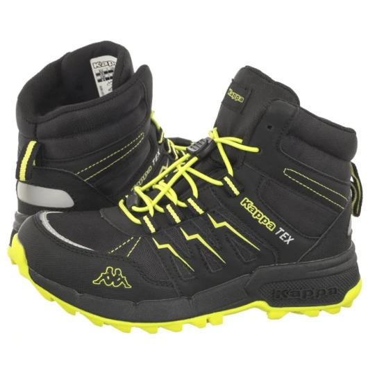 Zdjęcie produktu Trapery Boxfrod Mid Tex K 261065K / 1133 Black / Lime (KA243-a) Kappa