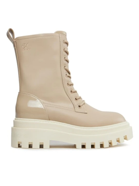 Zdjęcie produktu Trapery Calvin Klein Jeans Chunky Laceup Lth Mg Sat YW0YW01285 Beżowy