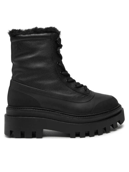 Zdjęcie produktu Trapery Calvin Klein Jeans Flatform Lace Up Boot Padded YW0YW01557 Czarny