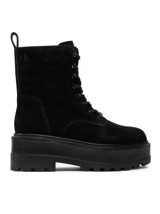 Zdjęcie produktu Trapery Calvin Klein Jeans Flatform Zip Laceup Mg S YW0YW01554 Czarny