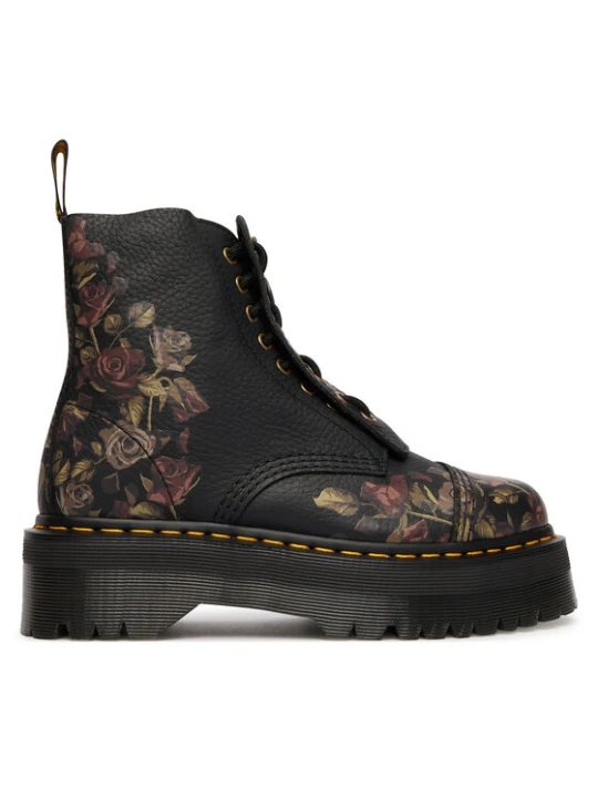 Zdjęcie produktu Trapery Dr. Martens Sinclair Decayed Roses Tumbled Nappa DM32050001 Czarny