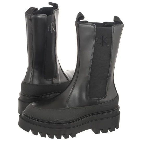 Zdjęcie produktu Trapery Flatform Chelsea Boot Lth Wn Triple Black YW0YW01111 0GT (CK386-a) Calvin Klein