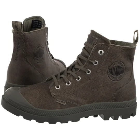 Zdjęcie produktu Trapery Pampa Zip Lth Ess Dusky Green 76888-308-M (PA64-e) Palladium