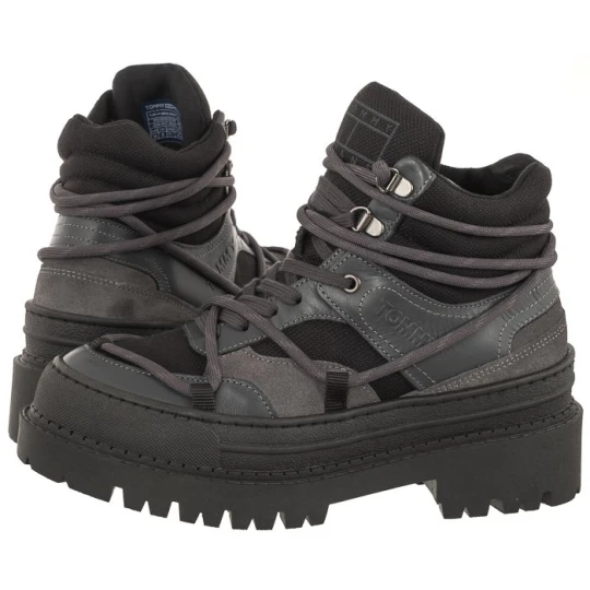 Zdjęcie produktu Trapery Tjw Hybrid Boot Black / New Charcoal EN0EN02338 BDS (TH859-a) Tommy Hilfiger