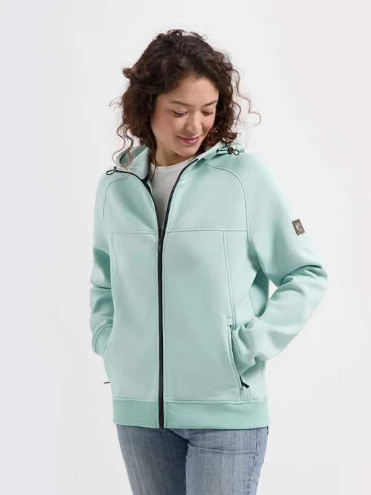 Zdjęcie produktu TRAVELIN' Bluza "Sanna" w kolorze miętowym rozmiar: M