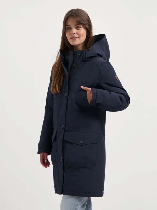 Zdjęcie produktu TRAVELIN' Parka "Ester" w kolorze granatowym rozmiar: XXL