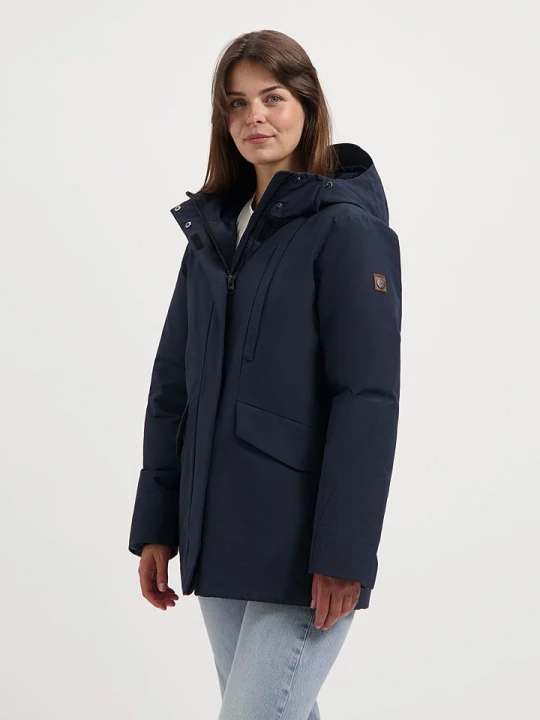 Zdjęcie produktu TRAVELIN' Parka "Lisbet" w kolorze granatowym rozmiar: M