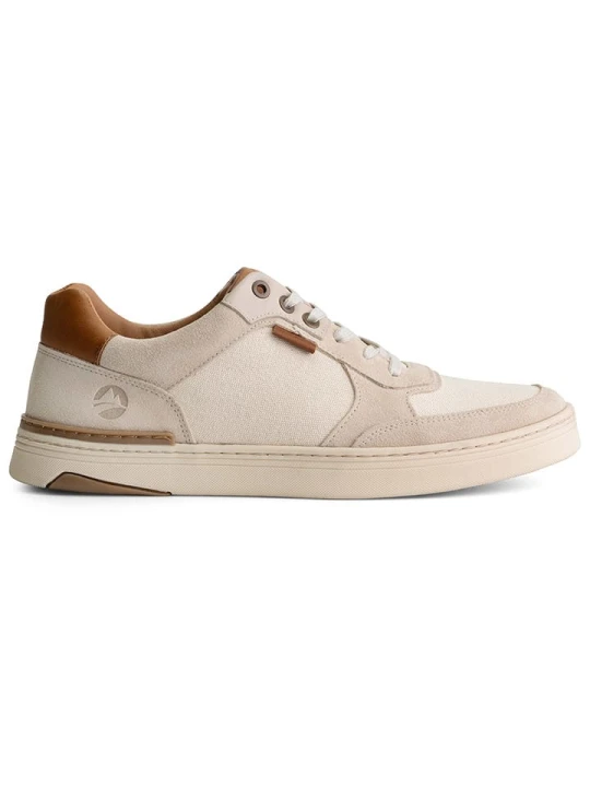 Zdjęcie produktu TRAVELIN' Skórzane sneakersy "Bromley" w kolorze beżowym rozmiar: 45