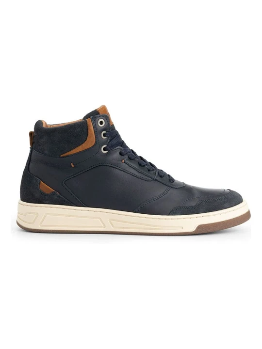 Zdjęcie produktu TRAVELIN' Skórzane sneakersy "Durham" w kolorze granatowym rozmiar: 42