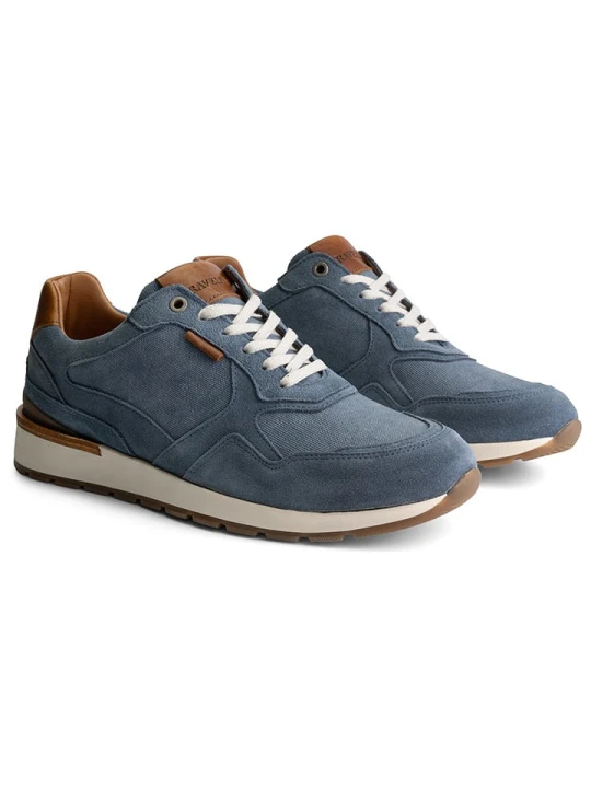 Zdjęcie produktu TRAVELIN' Skórzane sneakersy "Newberry" w kolorze niebieskim rozmiar: 42