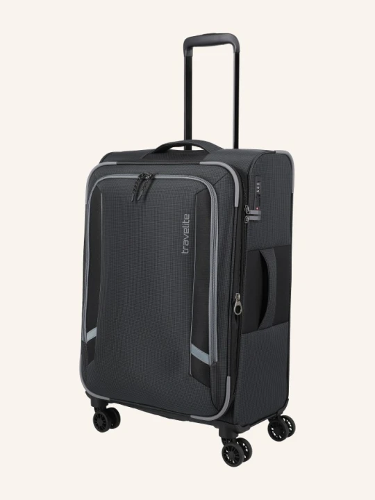Zdjęcie produktu Travelite Walizka Na Kółkach Corsiica Medium schwarz CZARNY