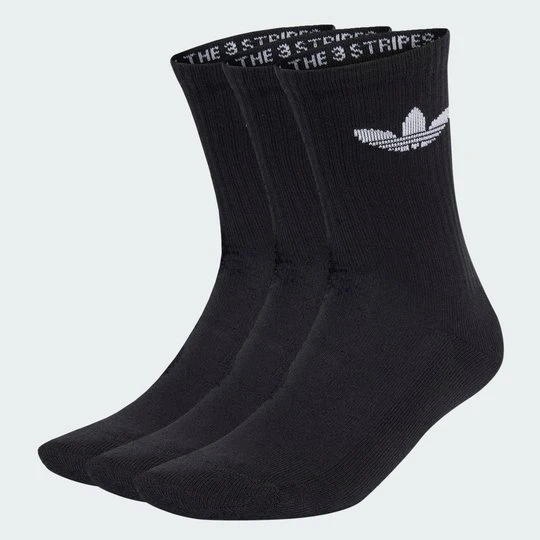 Zdjęcie produktu Trefoil Cushion Crew Socks 3 Pairs Adidas czarny