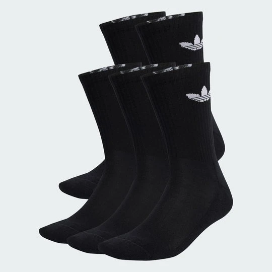 Zdjęcie produktu Trefoil Cushion Crew Socks 6 Pairs Adidas czarny