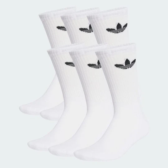 Zdjęcie produktu Trefoil Cushion Crew Socks 6 Pairs Adidas biały