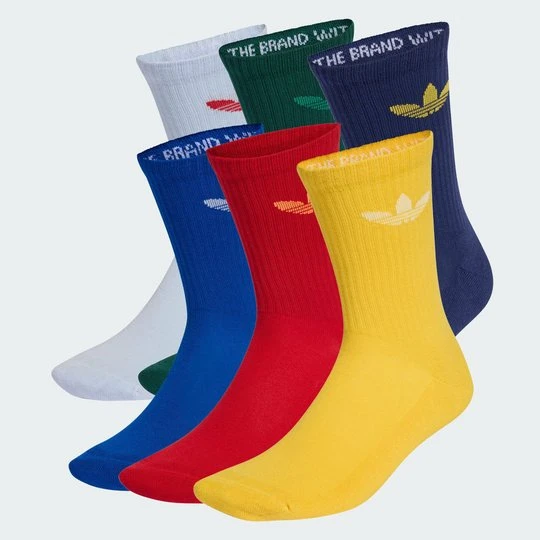 Zdjęcie produktu Trefoil Cushion Crew Socks 6 Pairs Adidas niebieski