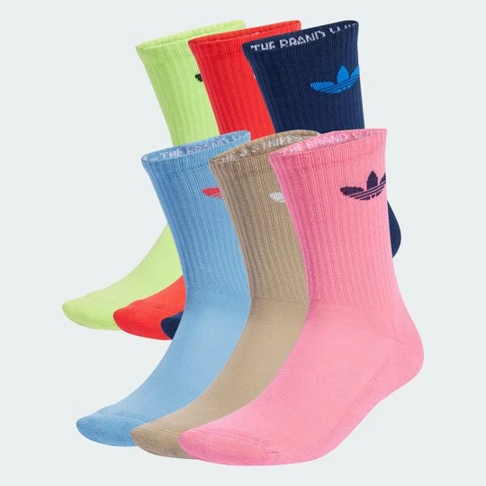 Zdjęcie produktu Trefoil Cushion Crew Socks 6 Pairs Adidas niebieski