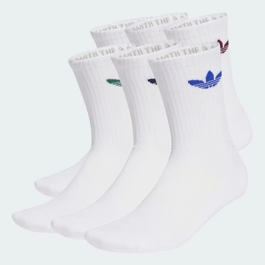 Zdjęcie produktu Trefoil Cushion Crew Socks 6 Pairs Adidas biały