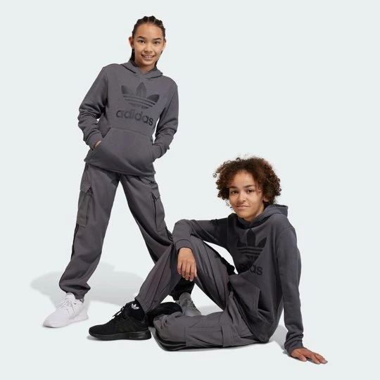 Zdjęcie produktu Trefoil Hoodie Adidas Grey Five