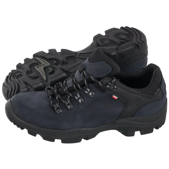 Zdjęcie produktu Buty Trekkingowe Granatowe / Czarne 9377-80 (WO76-a) Wojas