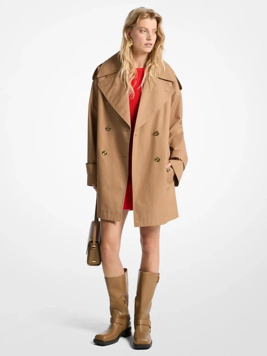 Zdjęcie produktu Trencz o kroju oversize z bawełnianego twillu Michael Kors