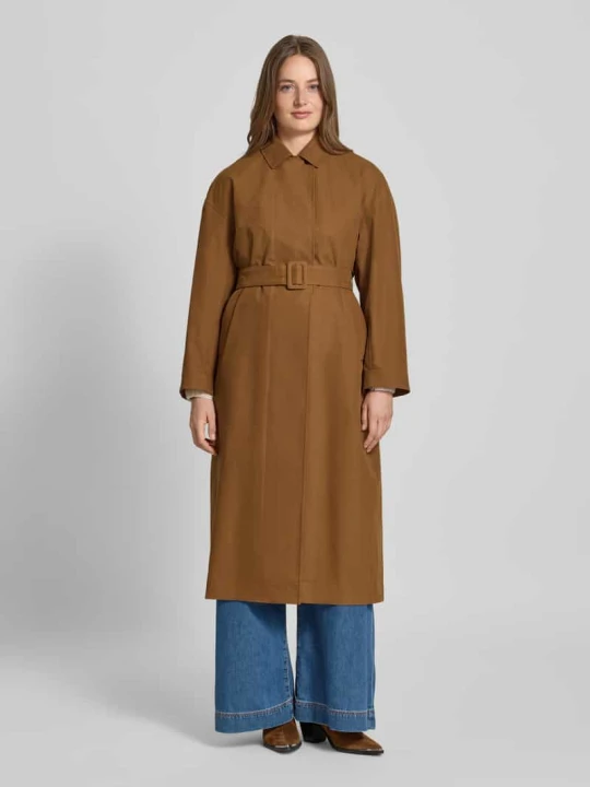 Zdjęcie produktu Trencz o kroju regular fit z mieszanki bawełny model ‘ALIBI’ MM By Max Mara Koniakowy